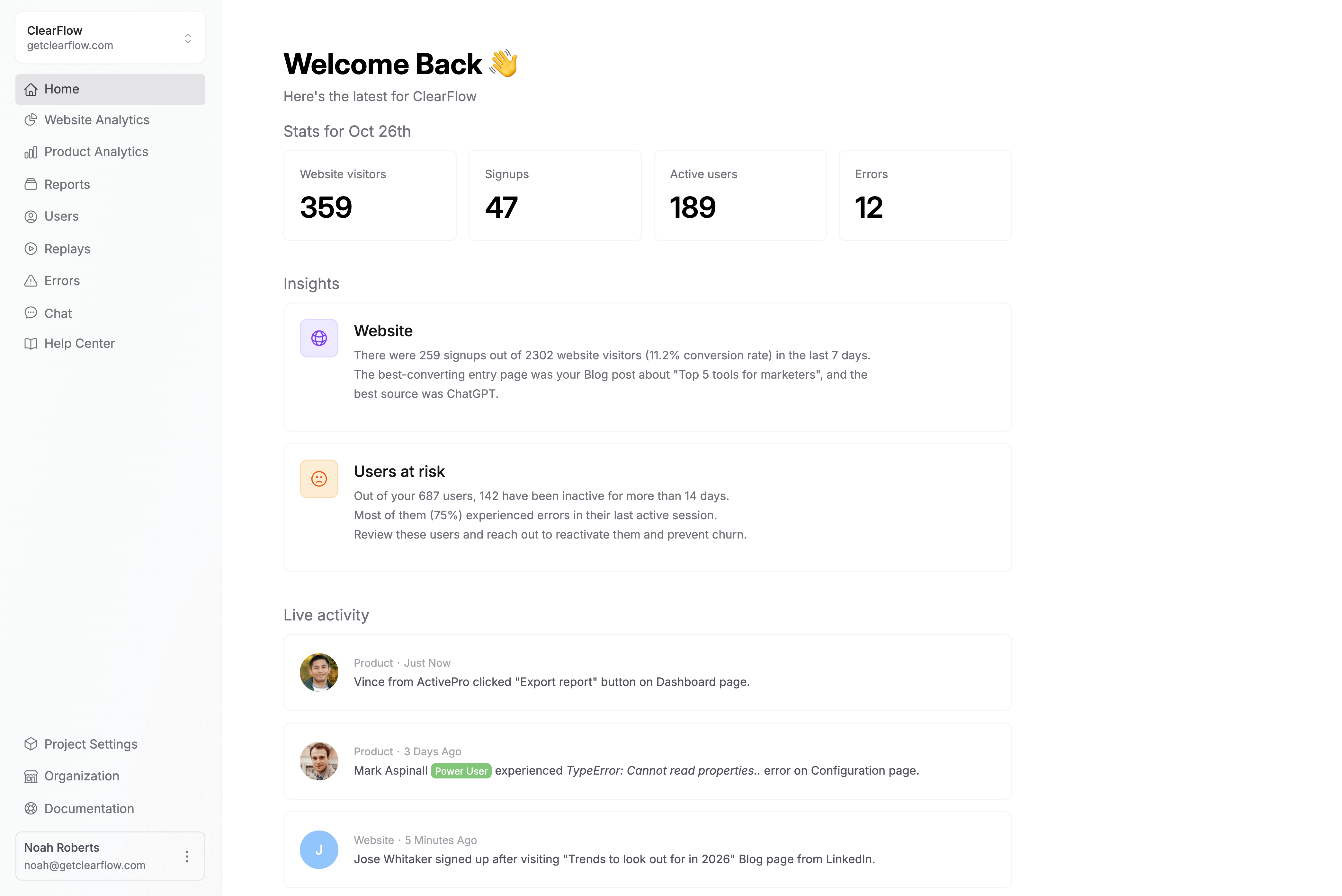 Product demo preview